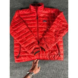 Patagonia Men's Down Sweater Jacket Red Puffer 84673 Size Medium
